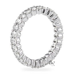 Oval Lab Diamond Eternity Band, 2.25ctw Shared Prong Wedding Ring, Full Eternity Stackable Band