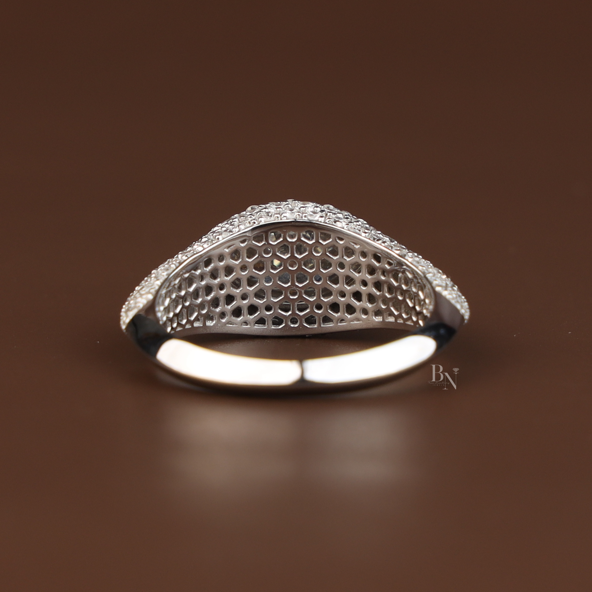 2ct Marquise Lab Grown Diamond Engagement Ring | Hidden Halo Pave Band | 14K White Gold Cathedral Ring | IGI Certified