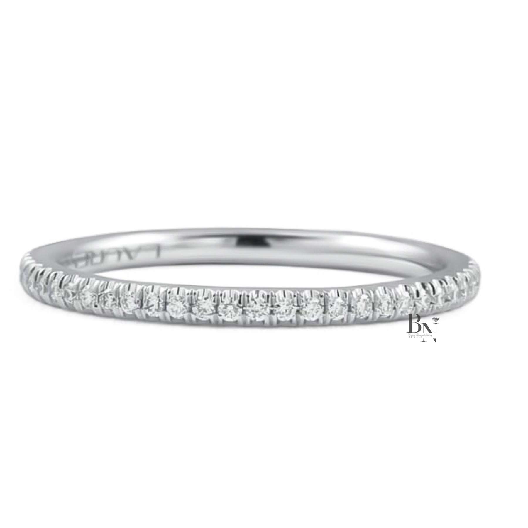 Super Slim Lab Diamond Eternity Band, 0.20ctw Full Eternity Wedding Ring, Handcrafted 14k Gold