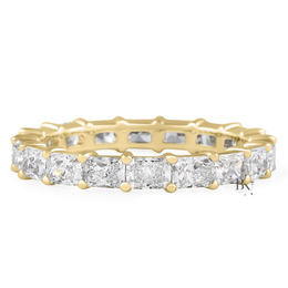 East-West Radiant Lab Diamond Eternity Band, 2ctw Shared Prong Wedding Ring, Full Eternity Stacking Band