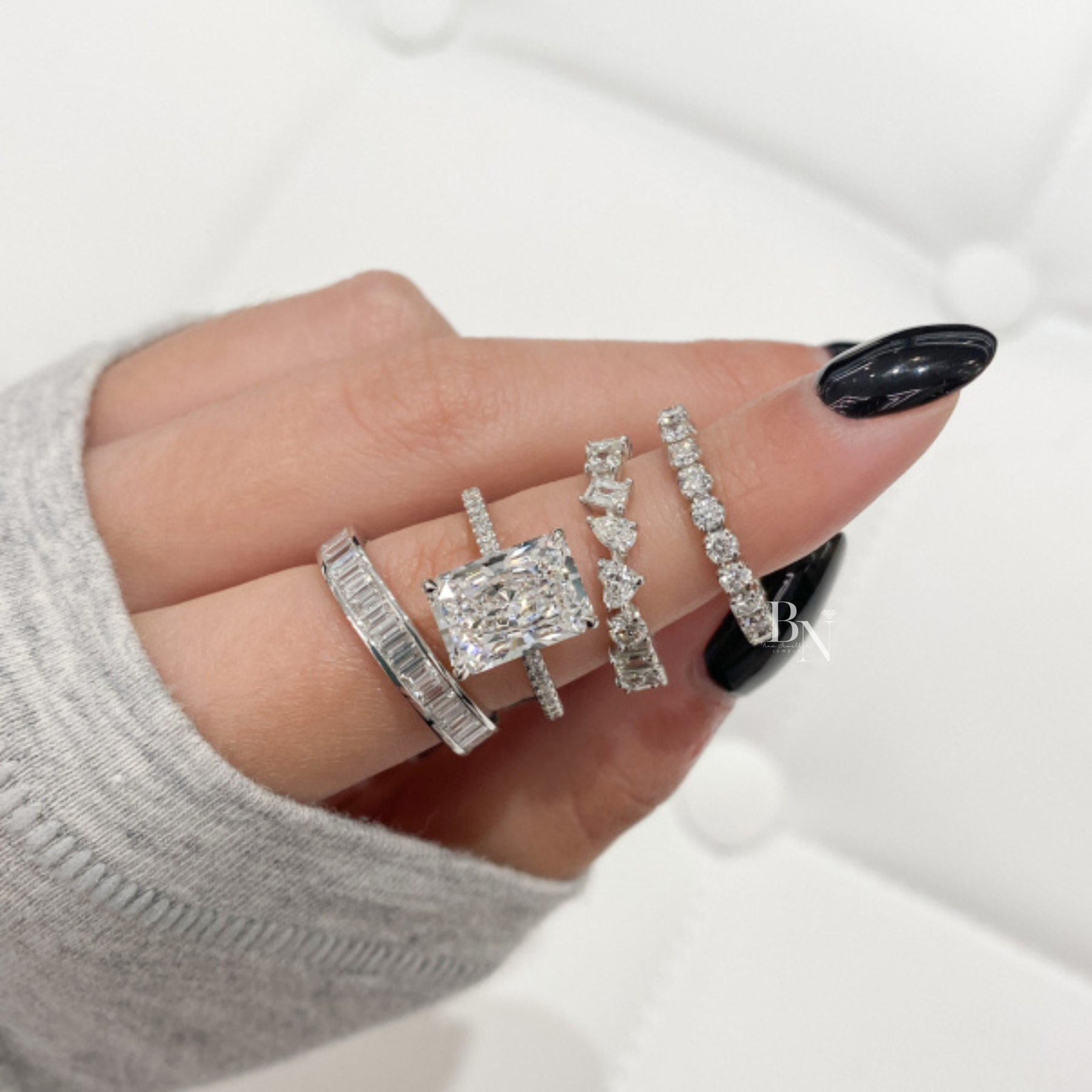 Round Lab Diamond Eternity Band, 1.15 TCW Illusion Setting Ring, Minimalist Stackable Wedding Band