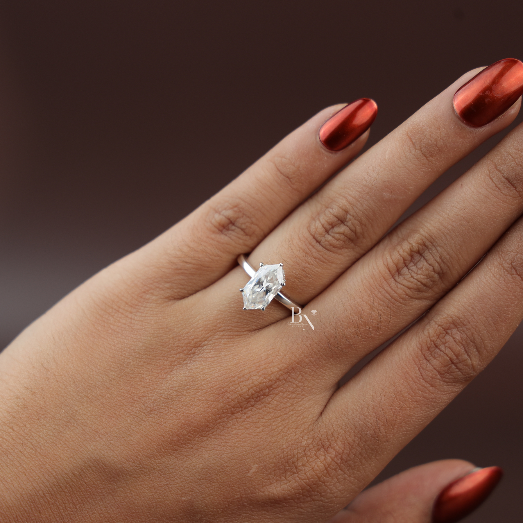 1.5ct Dutch Marquise Cut Lab Grown Diamond Ring | 14K Gold Bezel Set Engagement Ring | Handcrafted Filigree Solitaire