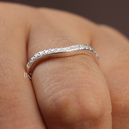 Round Cut Lab Diamond Ring, Floral Basket Setting, Dainty Side Stone Band, 14k Gold Engagement Ring (Copy)