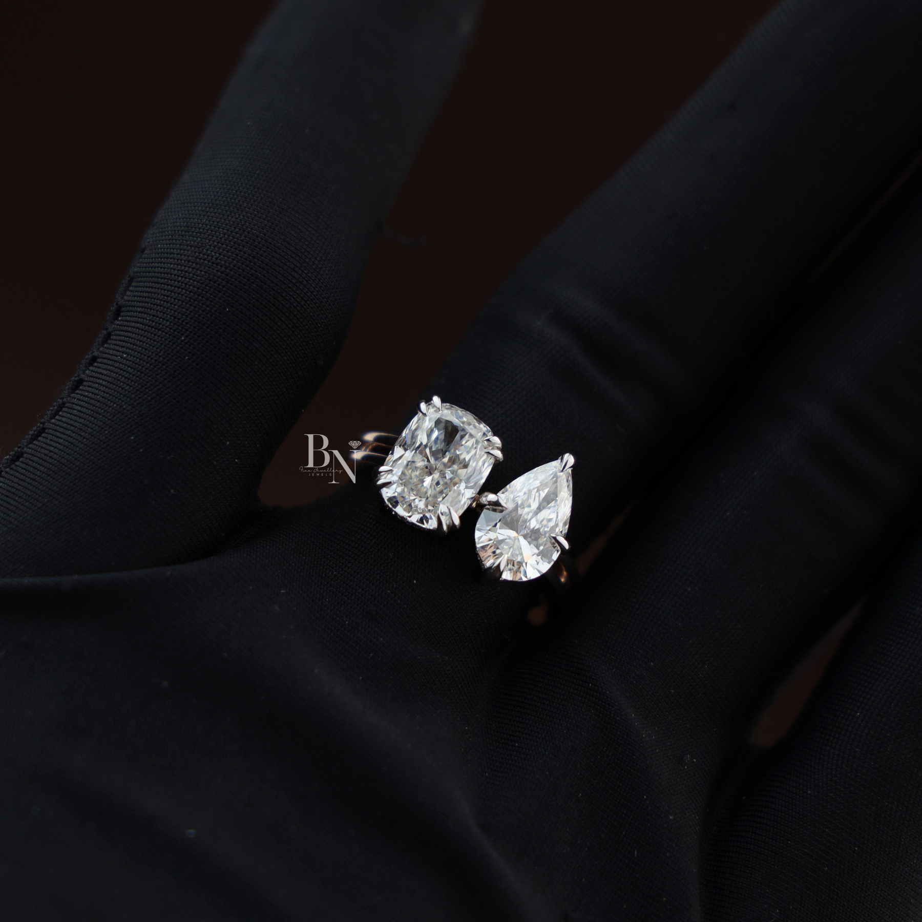 3ct Marquise Cut Lab Grown Diamond Engagement Ring | 14K Gold Split Shank Solitaire | Hidden Halo Accent (Copy)