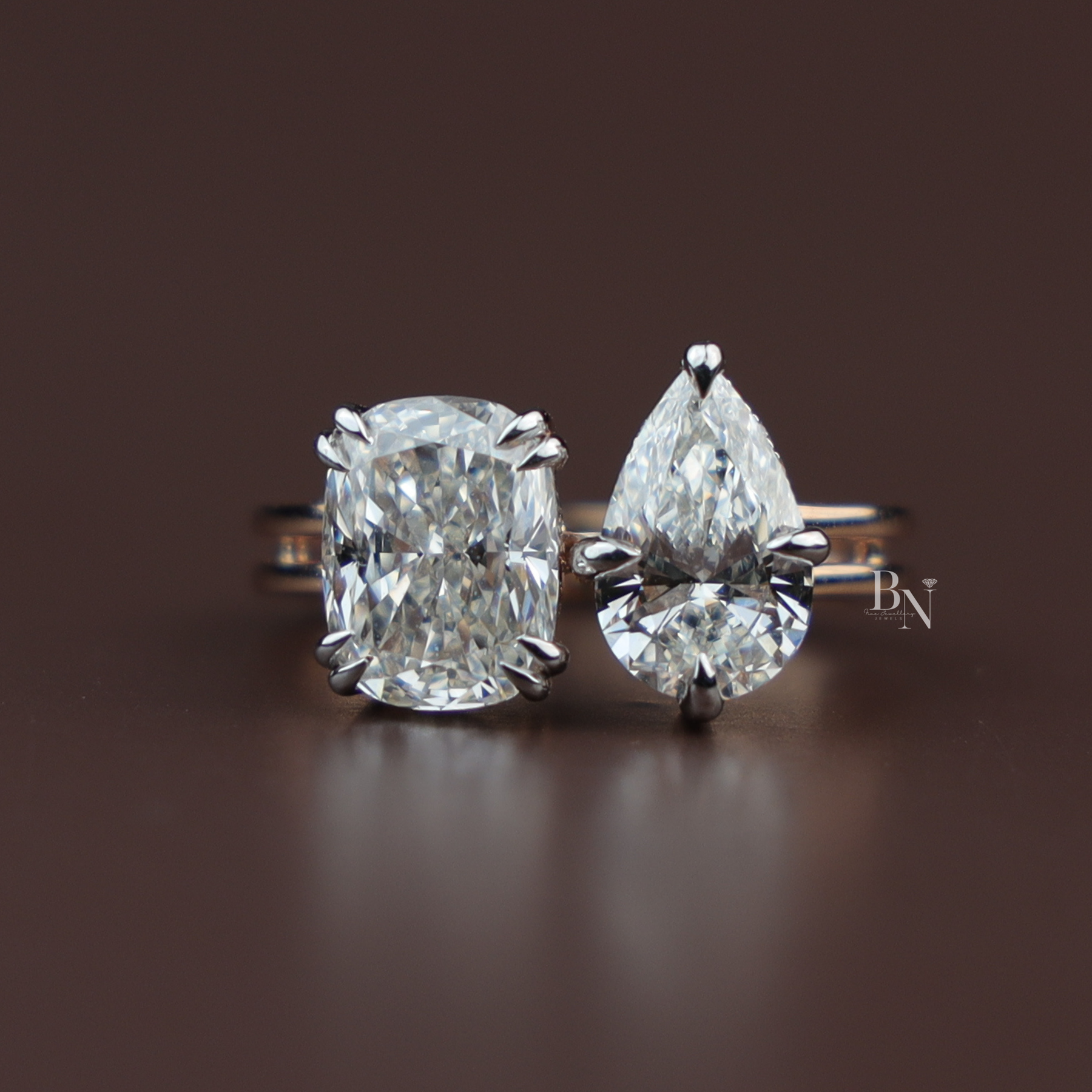 3ct Marquise Cut Lab Grown Diamond Engagement Ring | 14K Gold Split Shank Solitaire | Hidden Halo Accent (Copy)