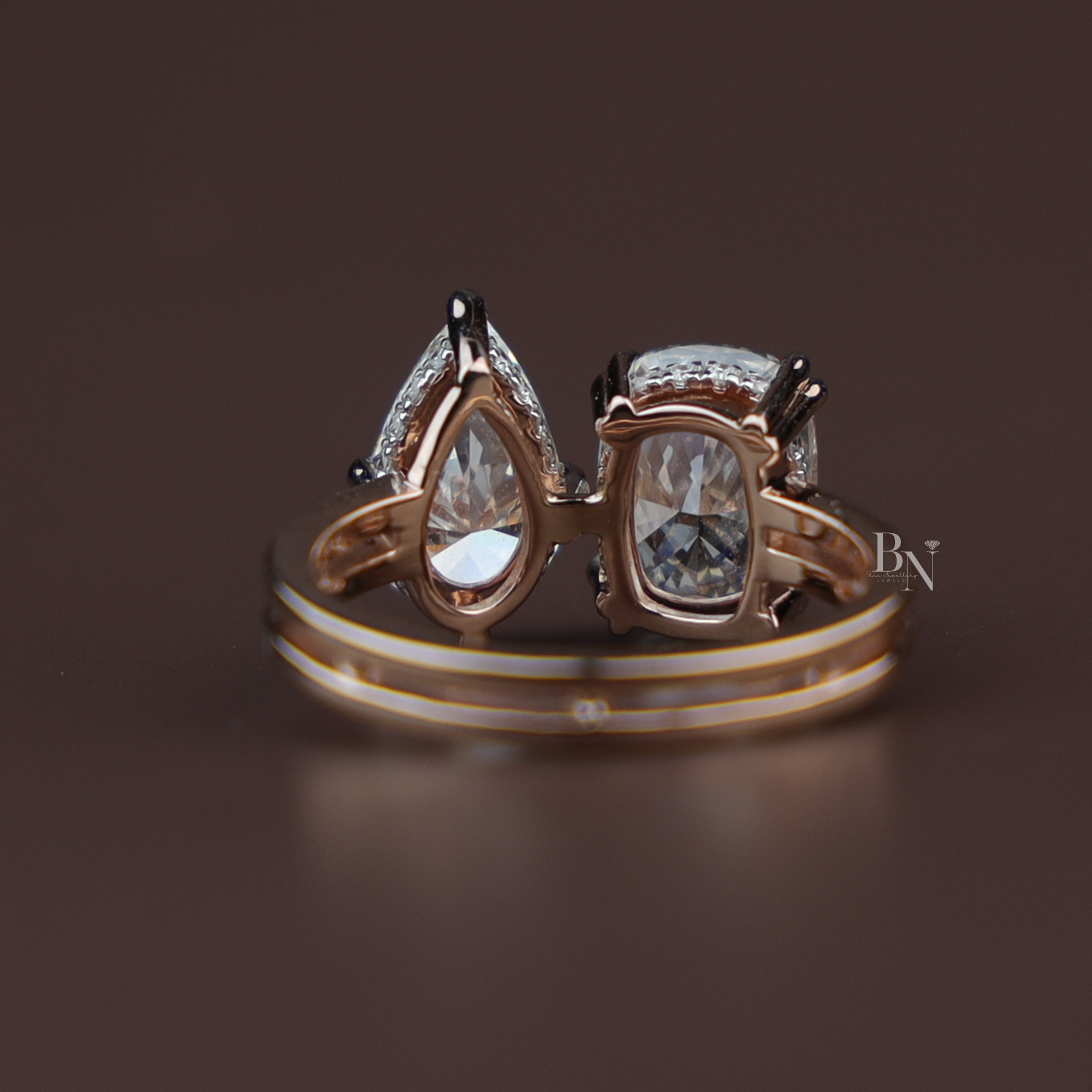 3ct Marquise Cut Lab Grown Diamond Engagement Ring | 14K Gold Split Shank Solitaire | Hidden Halo Accent (Copy)