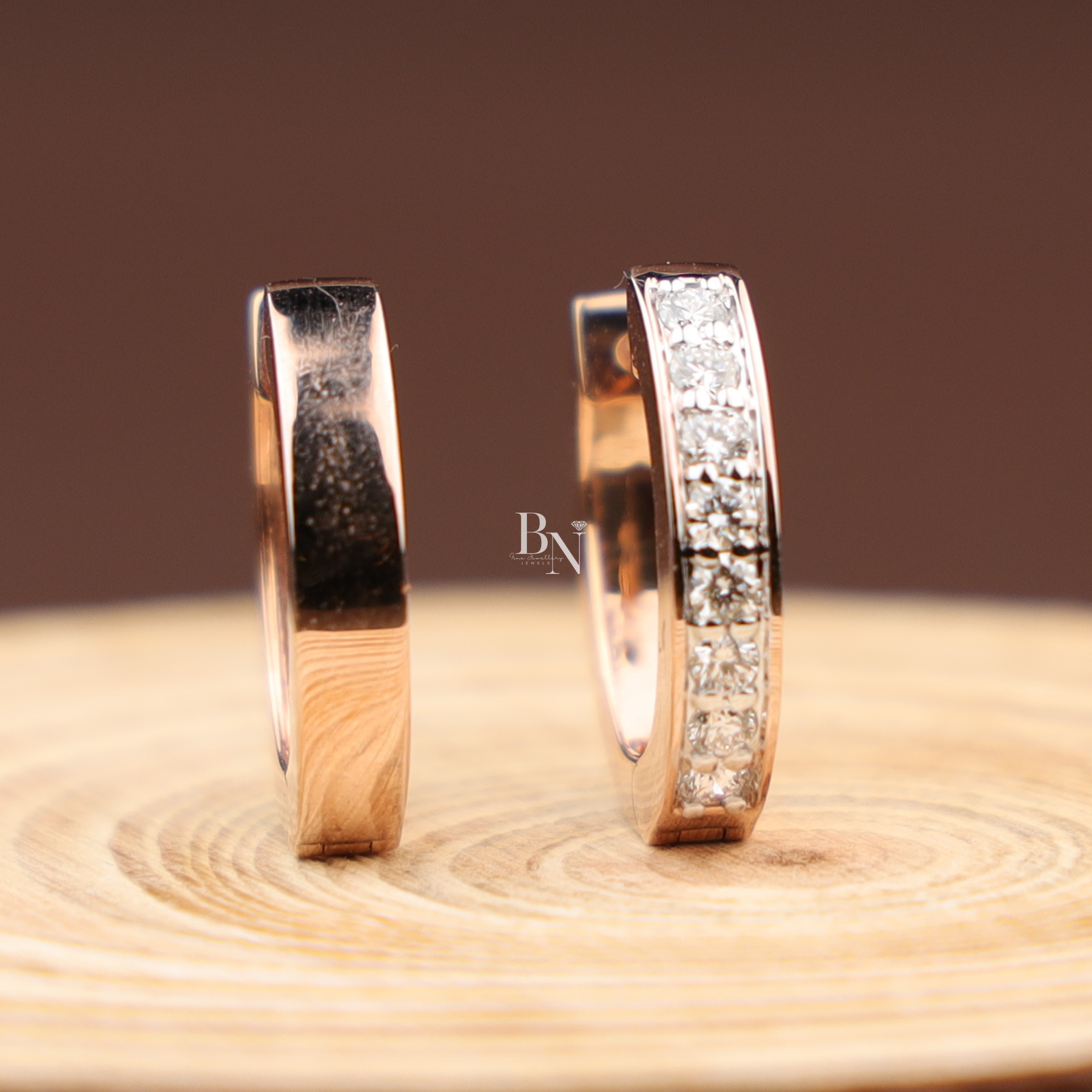 Pavé Lab Diamond Huggie Hoops, Channel Set Gold Hoop Earrings, Minimalist Everyday Diamond Earrings, Small Gold Huggies