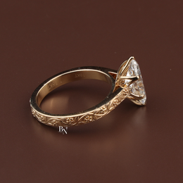 Marquise Lab Diamond Engagement Ring, 2 Carat Appearance Multi Stone Setting, White Gold Tone Bridal Ring (Copy)