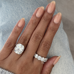 10.30CTW Cushion Cut Lab Diamond Eternity Band, Wide Full Eternity Wedding Ring, 14K Gold 6.2mm Statement Band