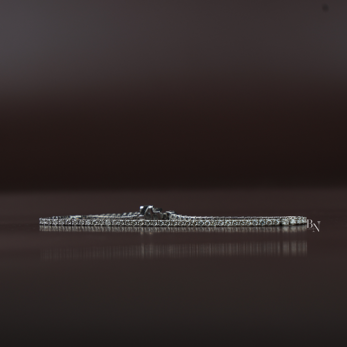 2 CTW Lab Grown Diamond Tennis Bracelet, Round Cut Classic Diamond Wristband, Elegant Bridal Jewelry