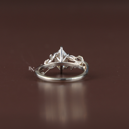 1 Carat Dutch Marquise Lab Grown Diamond Ring, Nature Inspired Vine Engagement Ring