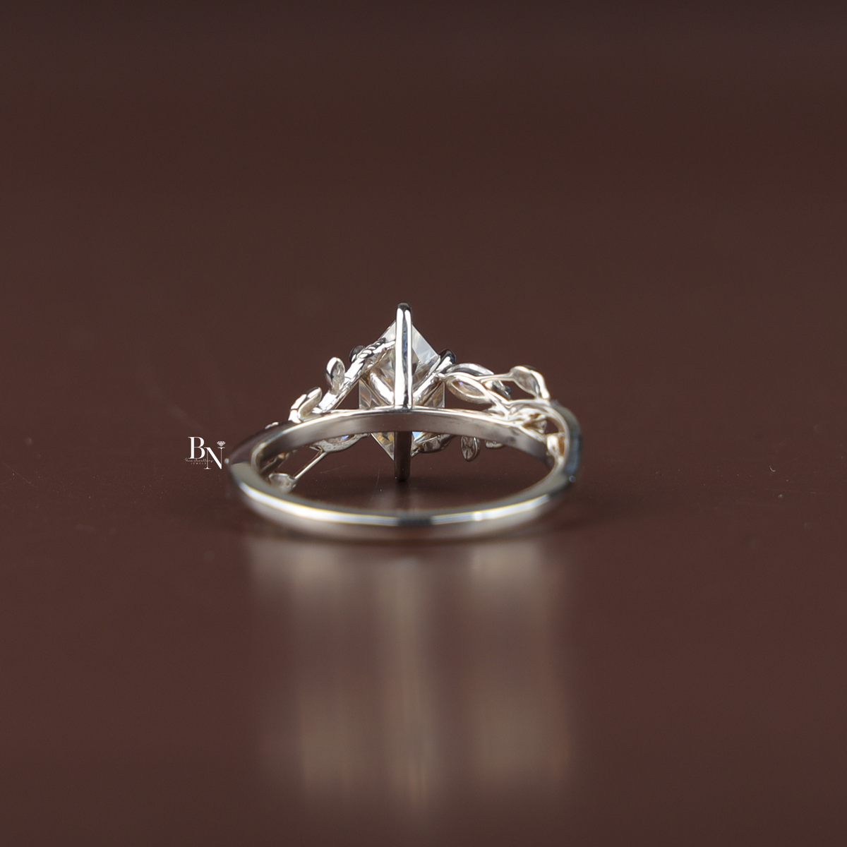 1 Carat Dutch Marquise Lab Grown Diamond Ring, Nature Inspired Vine Engagement Ring