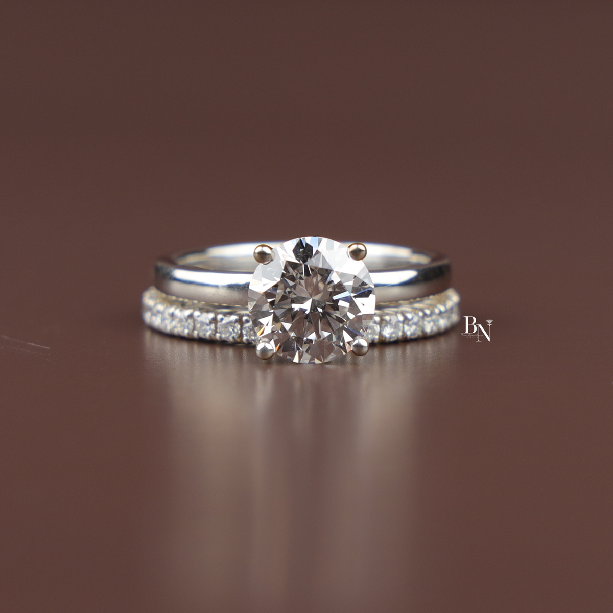 Round Lab Grown Diamond Engagement Ring, 4 Prong Solitaire Ring, Classic Minimalist