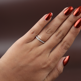 0.40ct Lab Grown Diamond Band, Round Cut Half Eternity Wedding Ring, Dainty Stackable Anniversary Ring
