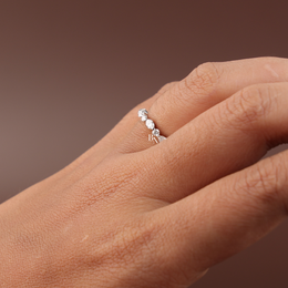 1 CTW Oval Lab Grown Diamond Bridal Set, Alternating Marquise and Round Band Engagement Ring