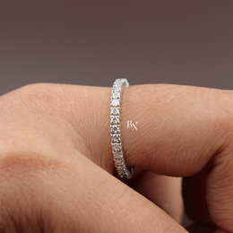 Round Lab Grown Diamond Engagement Ring, 4 Prong Solitaire Ring, Classic Minimalist