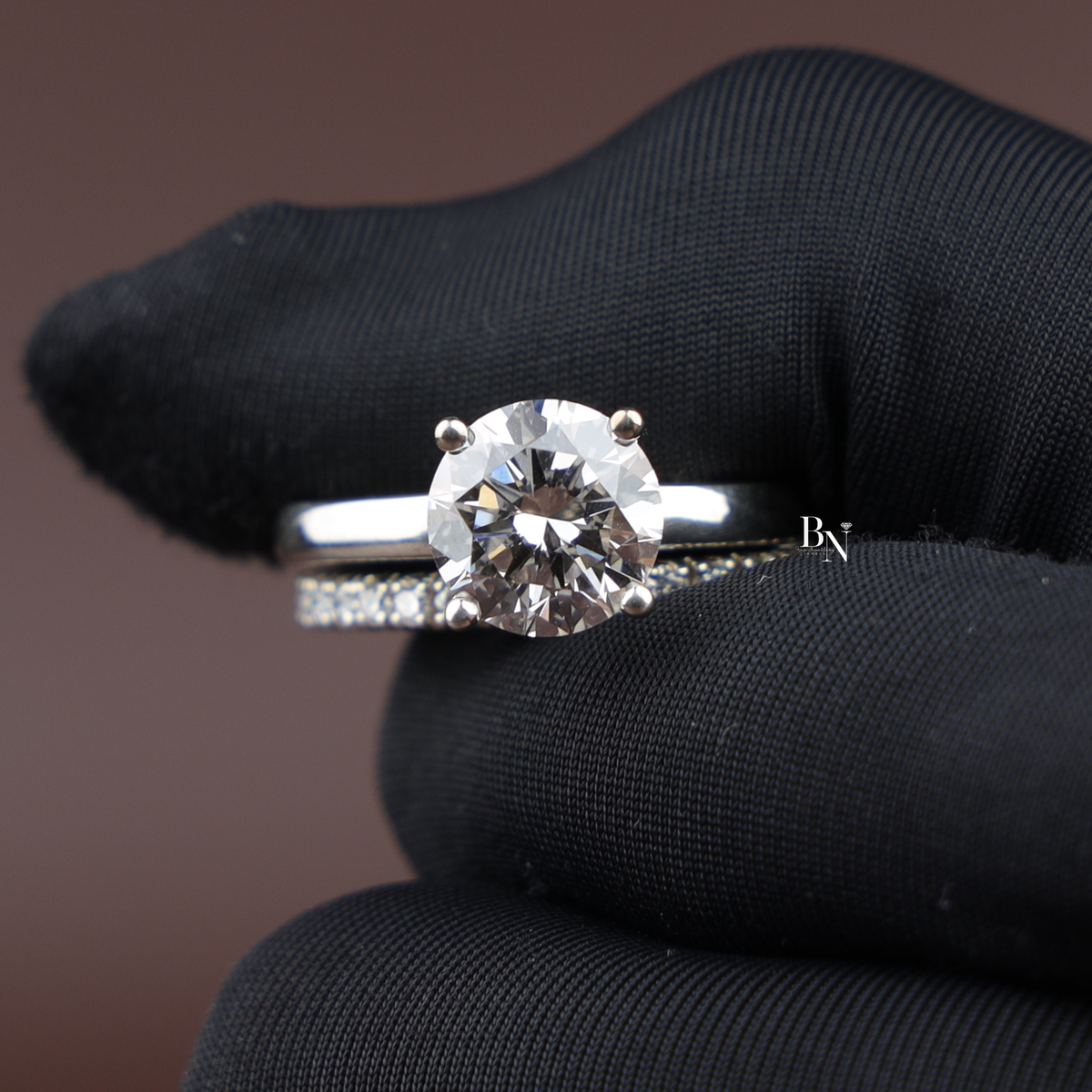 2ct Round Lab Grown Diamond Engagement Ring, 4 Prong Solitaire Ring, Classic Minimalist