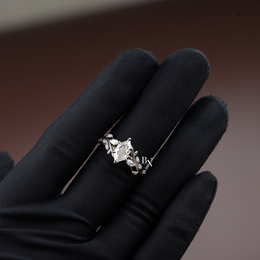 1 Carat Dutch Marquise Lab Grown Diamond Ring, Nature Inspired Vine Engagement Ring