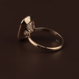 7ct Cushion Lab Grown Diamond Engagement Ring | Modern Bezel Set Solitaire 14K Yellow Gold