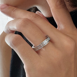 Baguette Lab Diamond Wedding Band, 3/4 Channel Set Eternity Ring, 1.5CTW 14K Gold Band, 4.3mm Wide