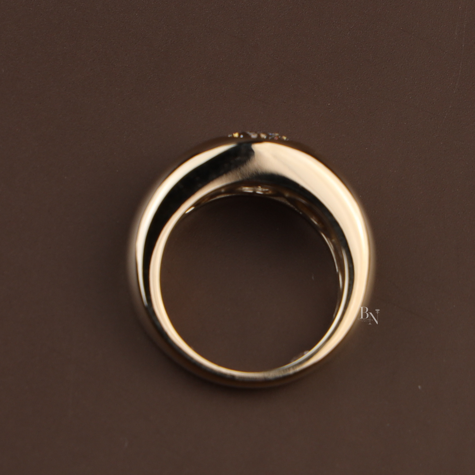 1.5ct Round Lab Grown Diamond Engagement Ring | Bezel Set Solitaire 14K Yellow Gold