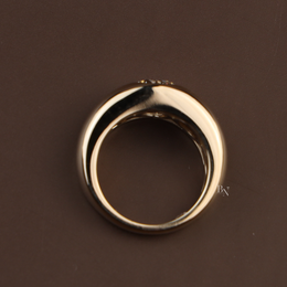 1.5ct Round Lab Grown Diamond Engagement Ring | Bezel Set Solitaire 14K Yellow Gold