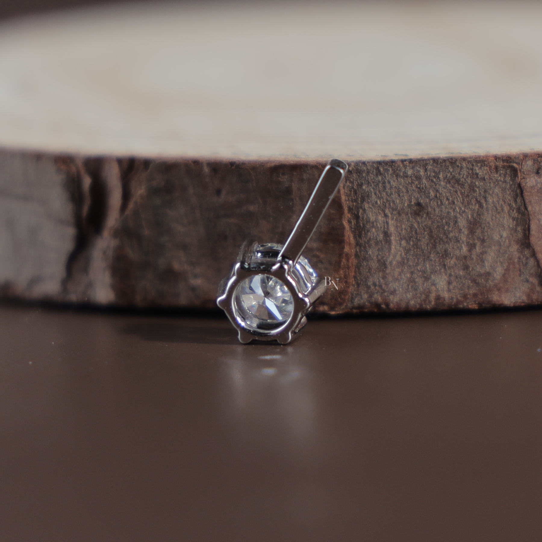 Round Brilliant Lab Grown Diamond Necklace | Minimalist Solitaire Pendant 14K White Gold