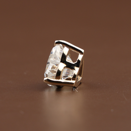 6ct Heart Cut Moissanite Pendant | Solitaire Necklace 14K Yellow Gold