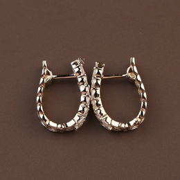 Marquise Lab Grown Diamond Vine Leaf Hoop Earrings | Huggie Hoops 14K Yellow Gold