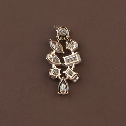 2.50ct Lab Grown Diamond Cluster Pendant | Solitaire Necklace 14K Gold