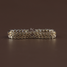 Marquise Lab Grown Diamond Vine Leaf Hoop Earrings | Huggie Hoops 14K Yellow Gold