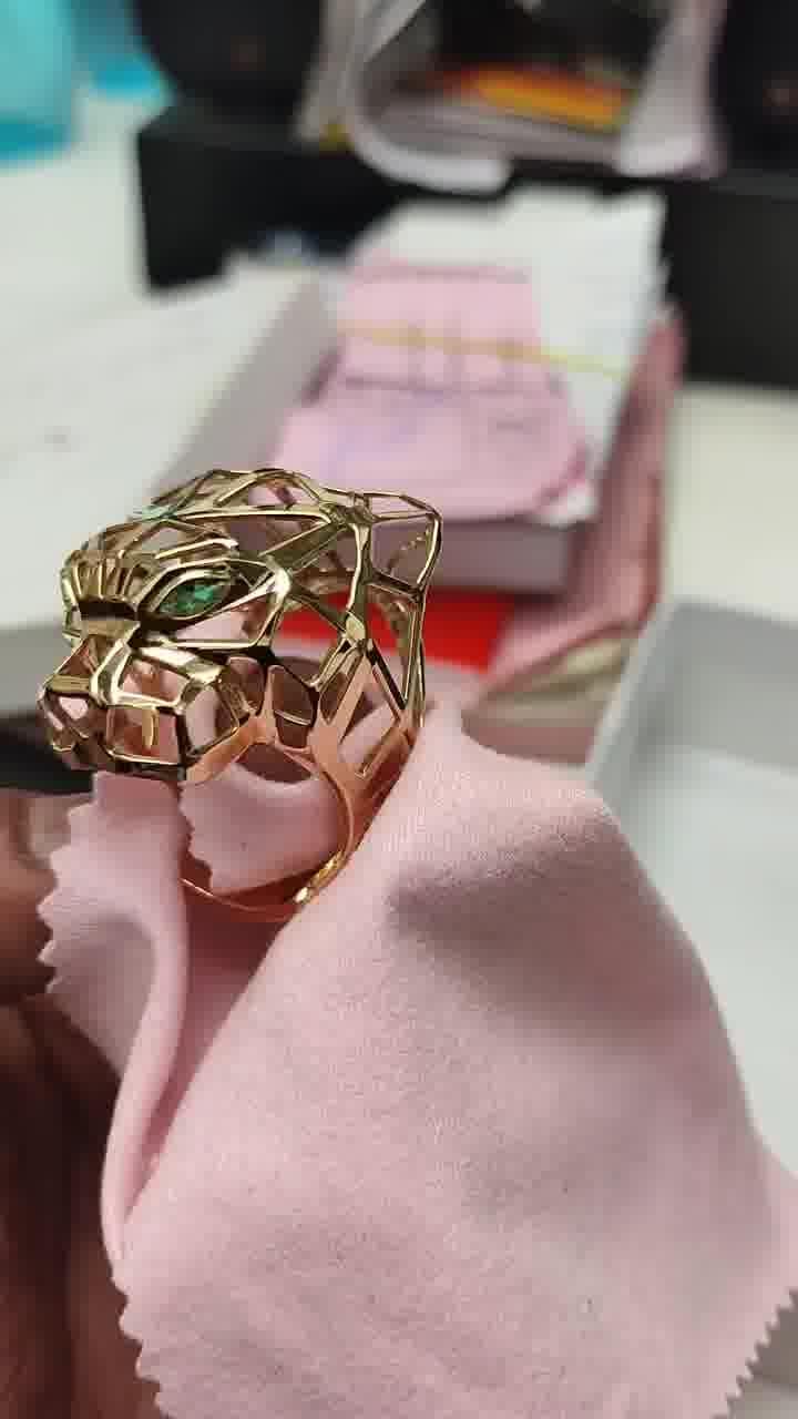 10k Yellow Gold Stylish Tiger Ring, Signet Ring for Him, Minimalist Yellow Gold Ring, 10k Yellow/White/Rose Gold Ring (customisable)