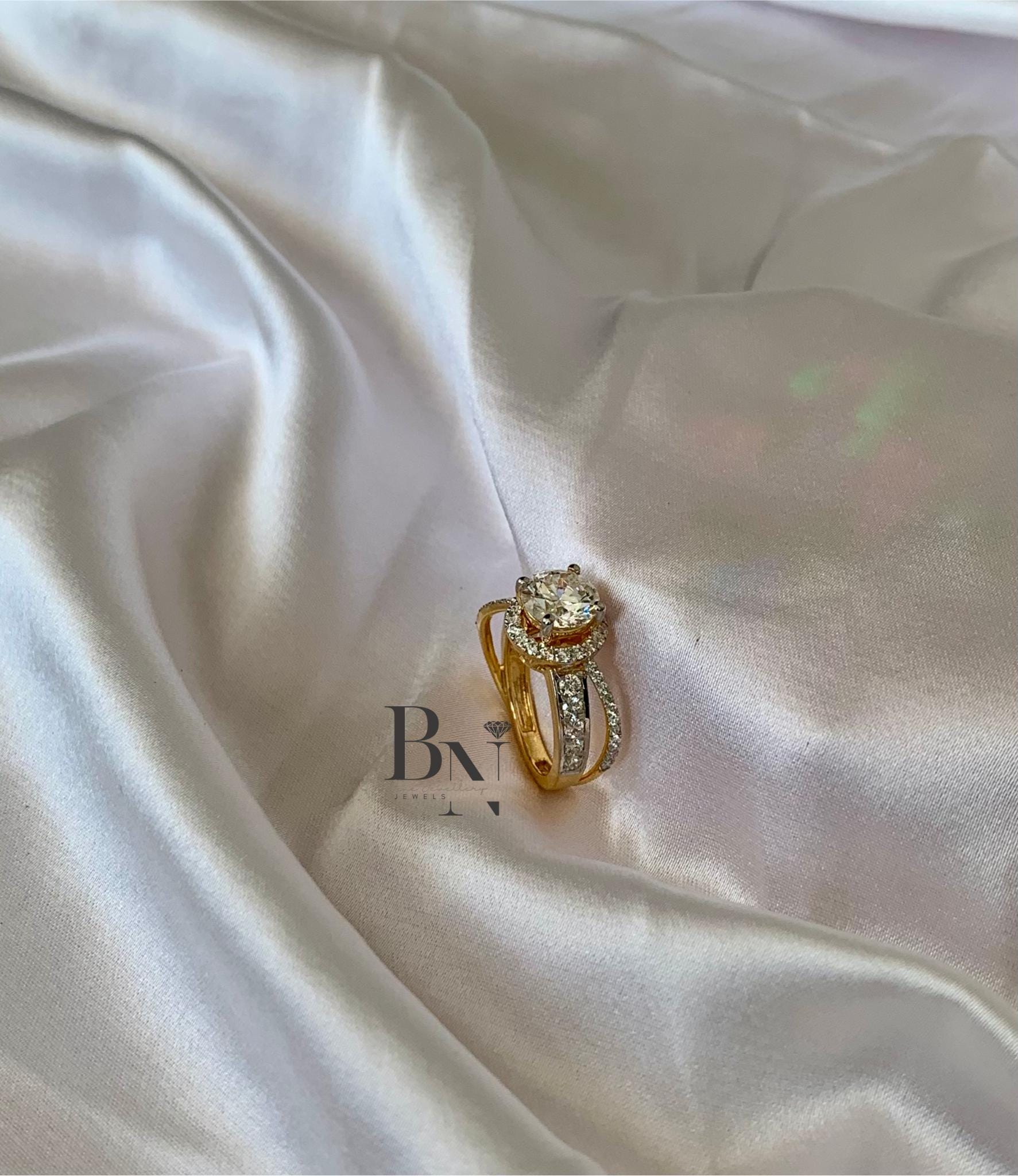 1.5ct Round Lab Grown Diamond Engagement Ring | Solitaire 14K Gold