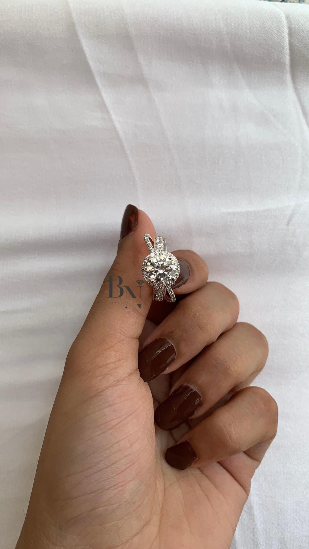 1.5 Carat Round Cut Lab Grown D VVS2 Diamond Ring / 1.5 CT Round Cut Diamond Engagement Ring / Dainty Ring / 14k Gold Round Cut Diamond Ring