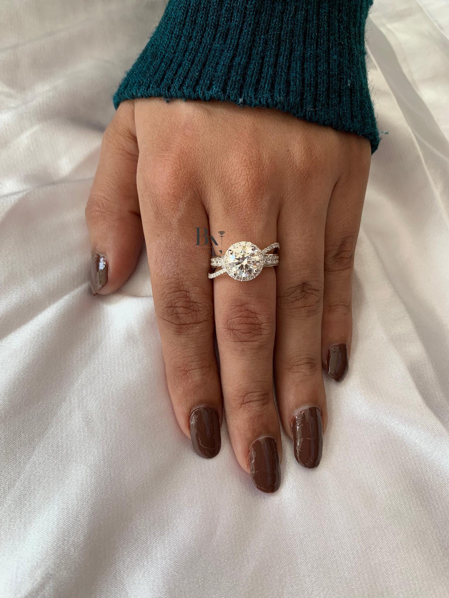 1.5ct Round Lab Grown Diamond Engagement Ring | Solitaire 14K Gold