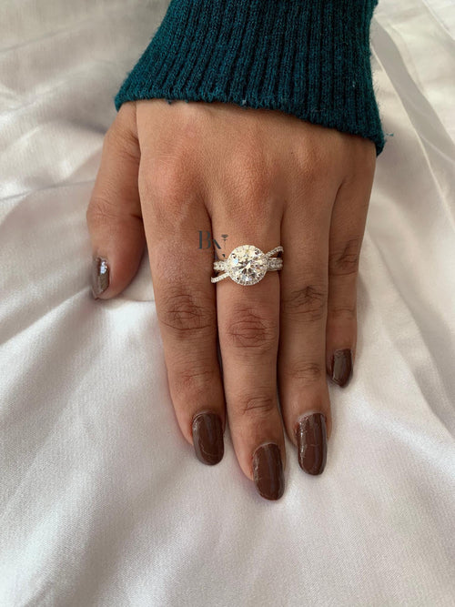 1.5ct Round Lab Grown Diamond Engagement Ring | Solitaire 14K Gold