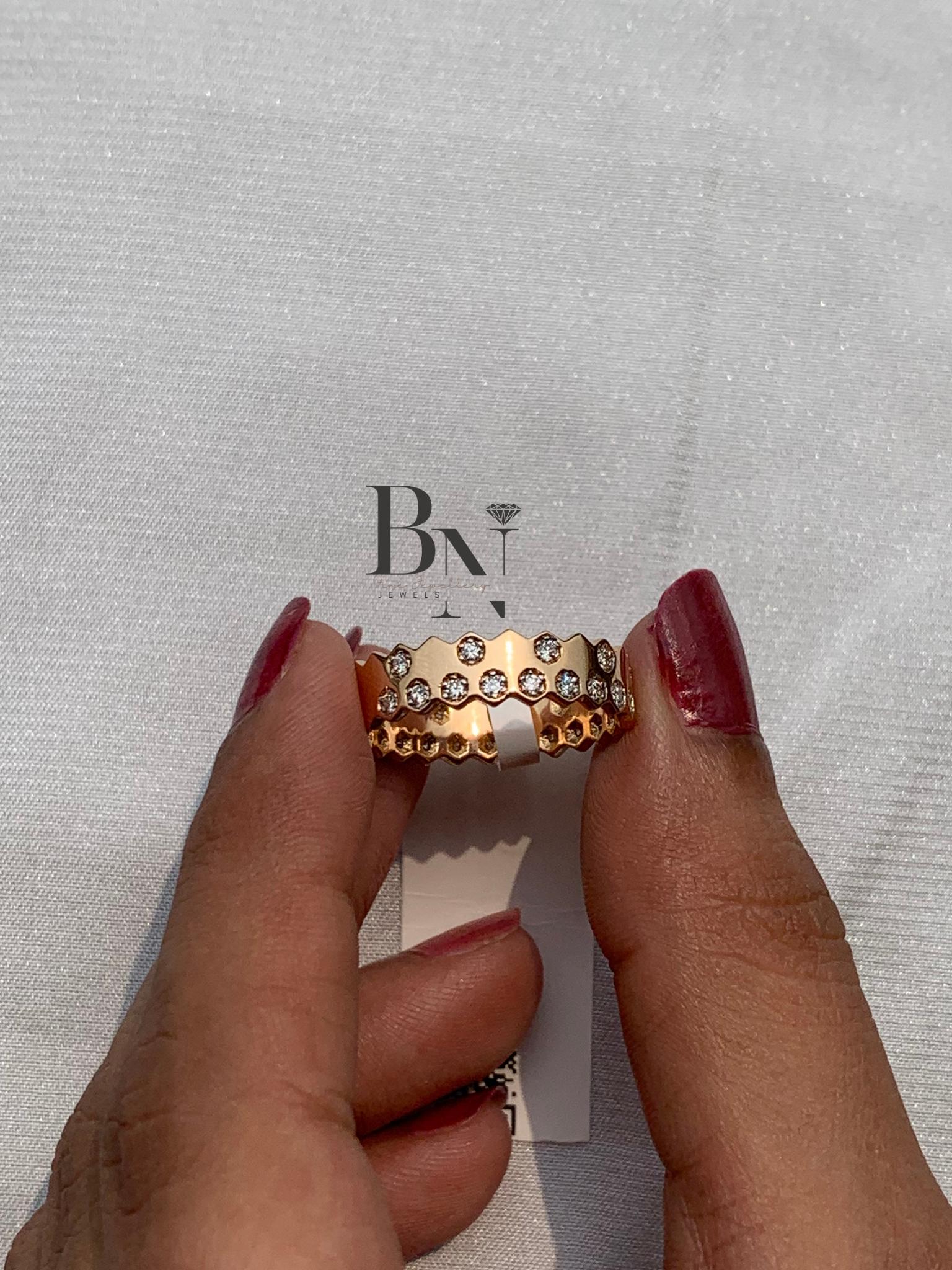 Lab Grown Diamond Wedding Band | Stackable 18K Rose Gold