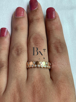 Lab Grown Diamond Wedding Band | Stackable 18K Rose Gold