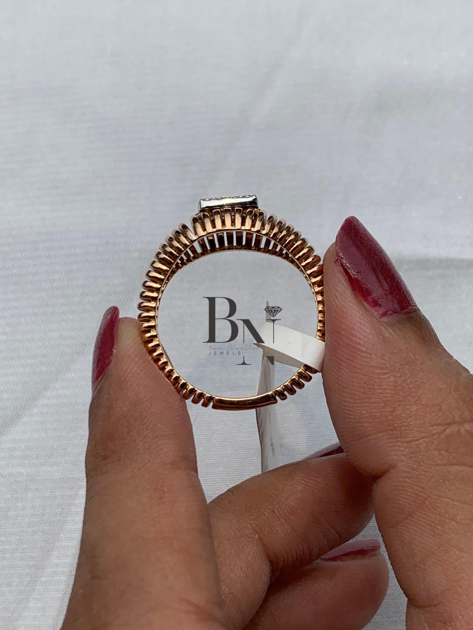 Lab Grown Diamond Signet Ring | Minimalist Statement 14K Solid Gold