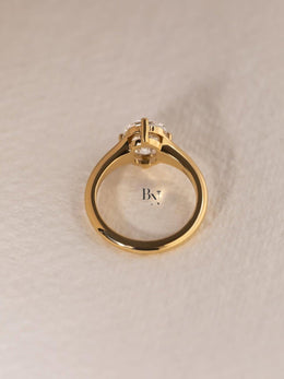 2ct Old Mine Cushion Lab Grown Diamond Engagement Ring | Vintage Solitaire 14K Gold