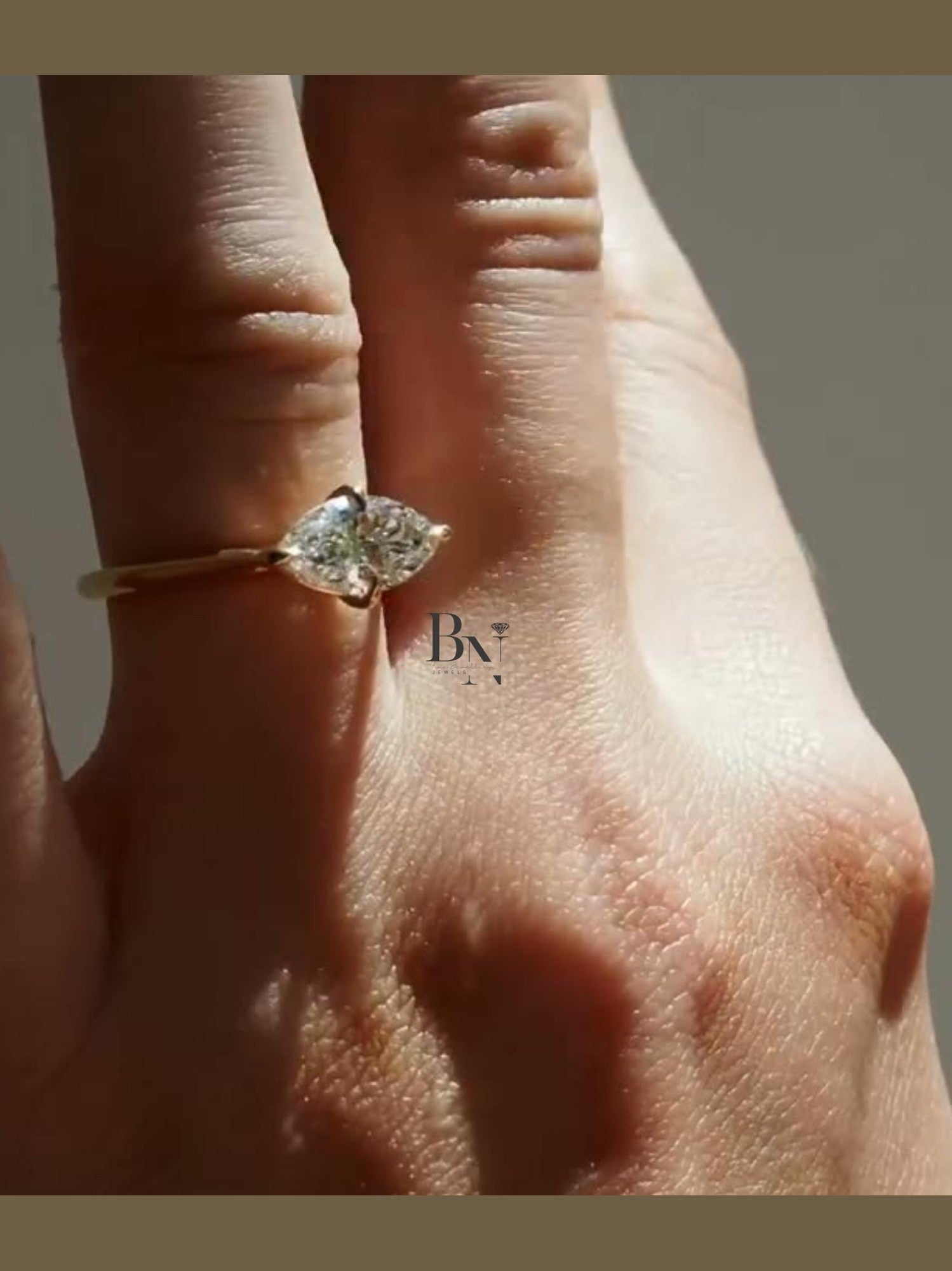 1.50ct Marquise Lab Diamond Solitaire Ring | Yellow Gold V-Prong Engagement | Elongated Bridal Ring | IGI Certified