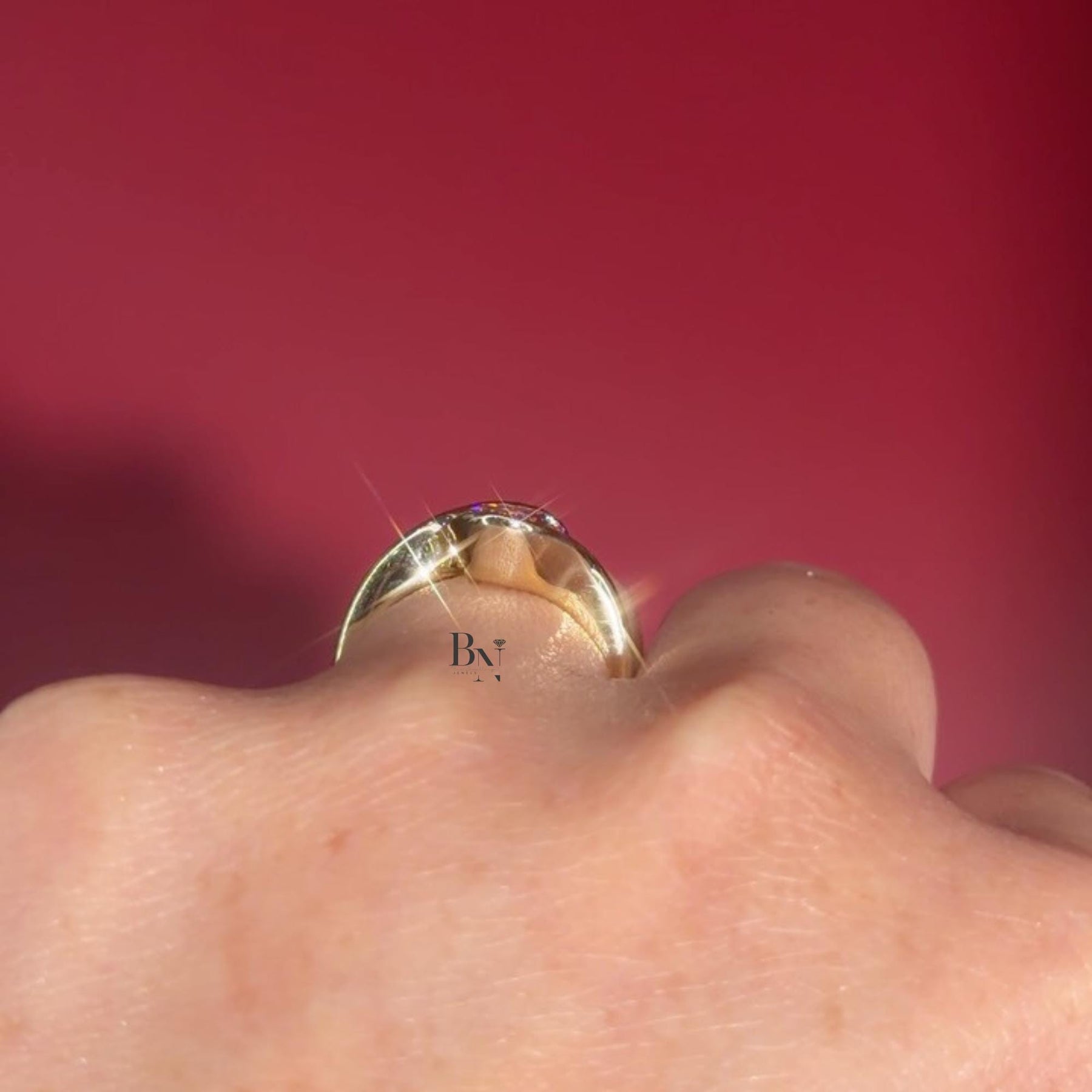 3ct Oval Lab Grown Diamond Engagement Ring | Swirl Bypass Setting 14K Gold