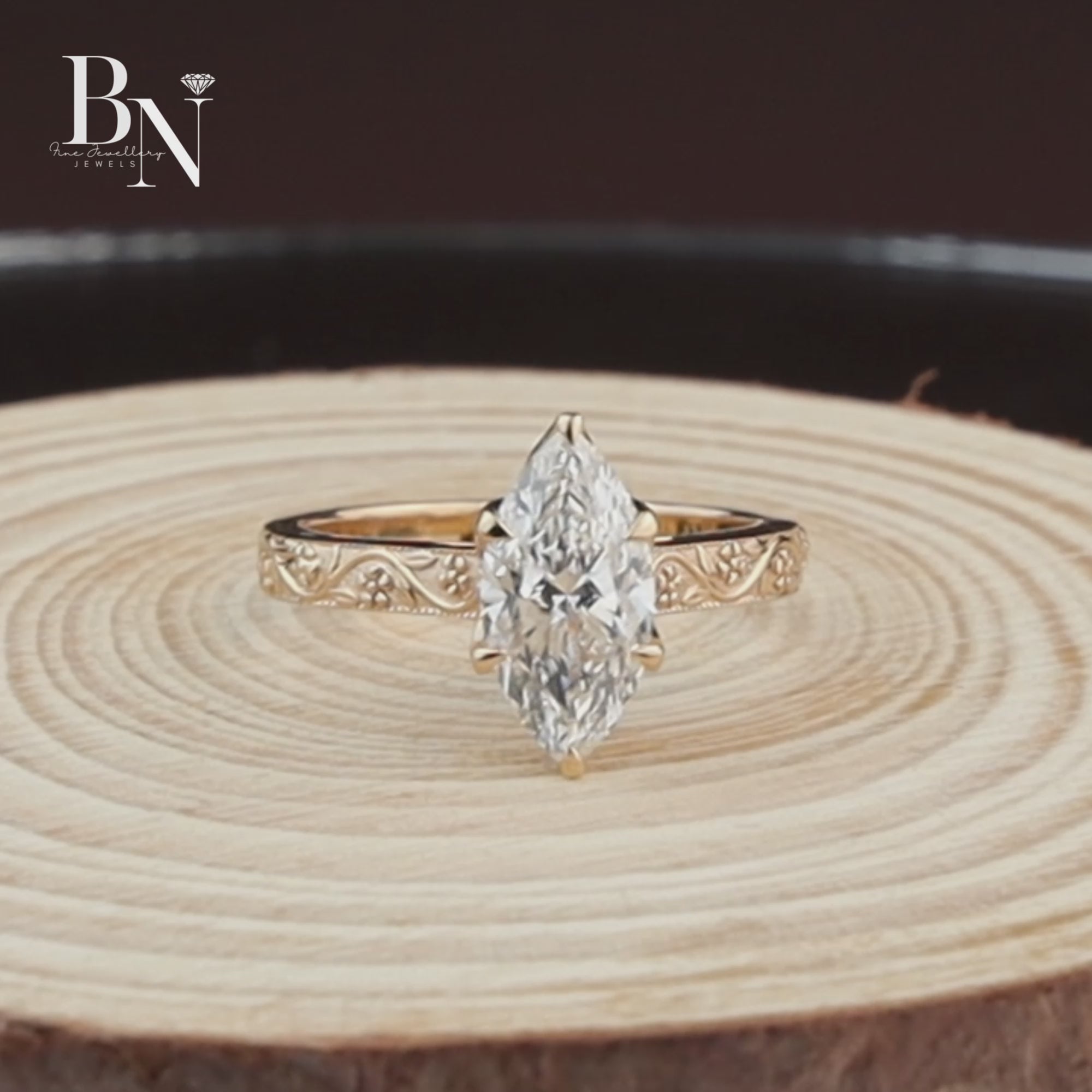 Marquise Lab Diamond Engagement Ring, 2 Carat Appearance Multi Stone Setting, White Gold Tone Bridal Ring (Copy)