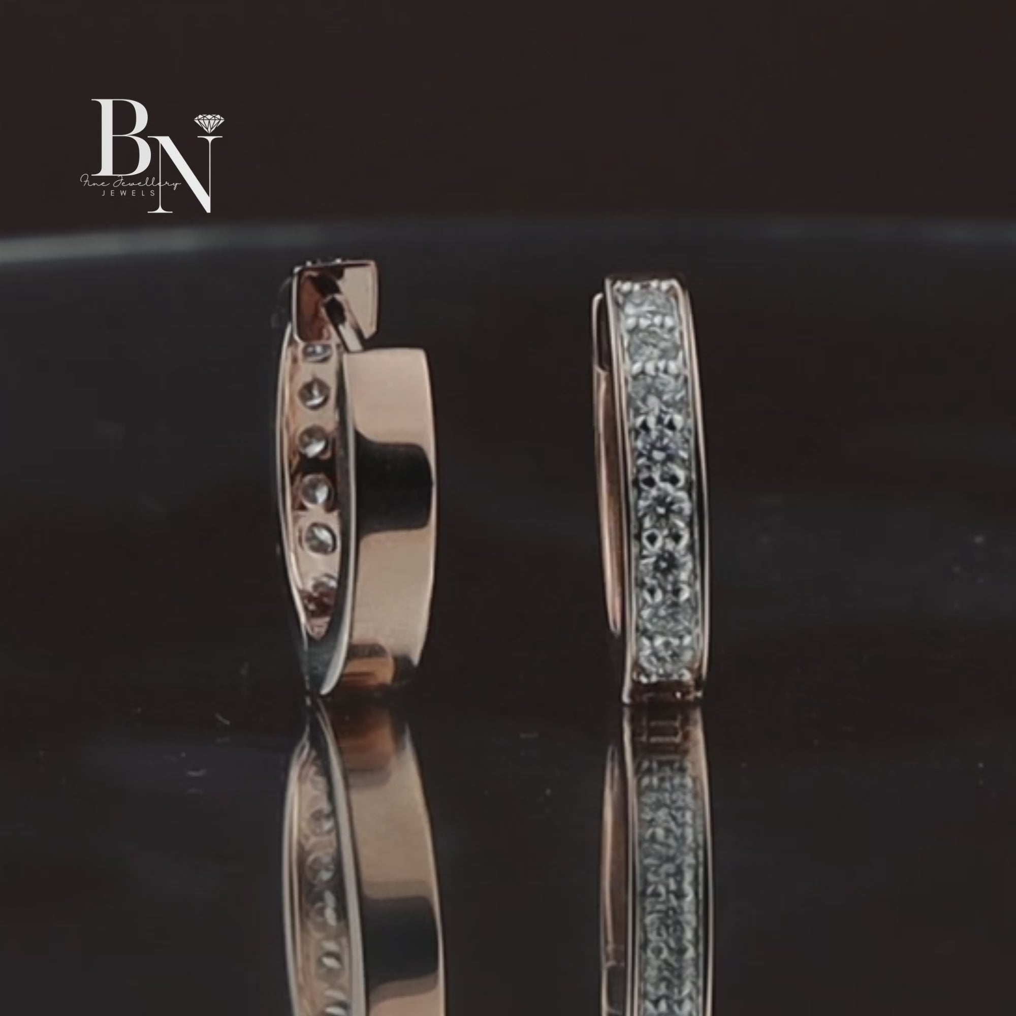 Pavé Lab Diamond Huggie Hoops, Channel Set Gold Hoop Earrings, Minimalist Everyday Diamond Earrings, Small Gold Huggies