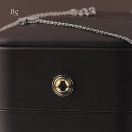 2ctw Round Lab Grown Diamond Cross Necklace | Double Cross Pendant 14K Yellow Gold