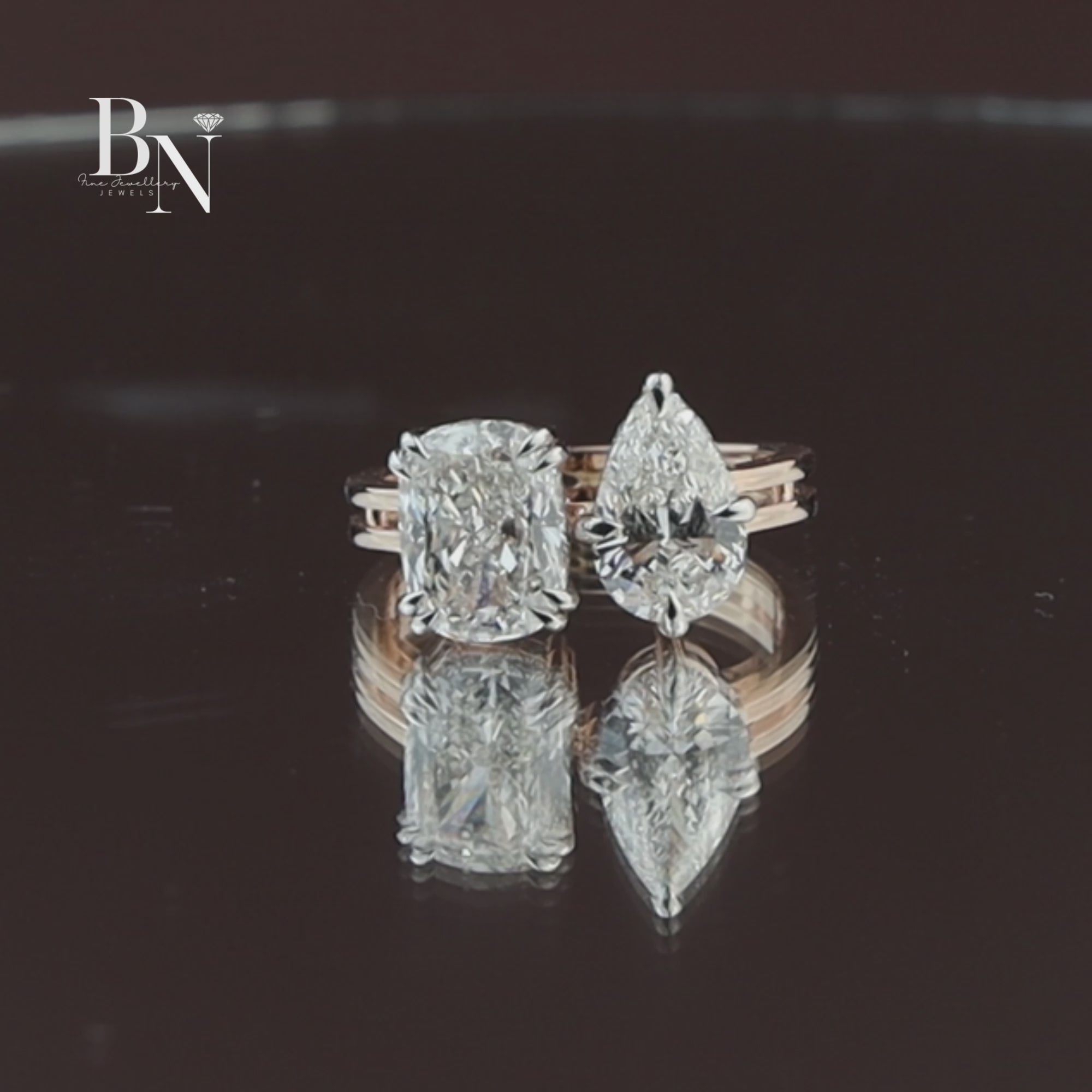 3ct Marquise Cut Lab Grown Diamond Engagement Ring | 14K Gold Split Shank Solitaire | Hidden Halo Accent (Copy)
