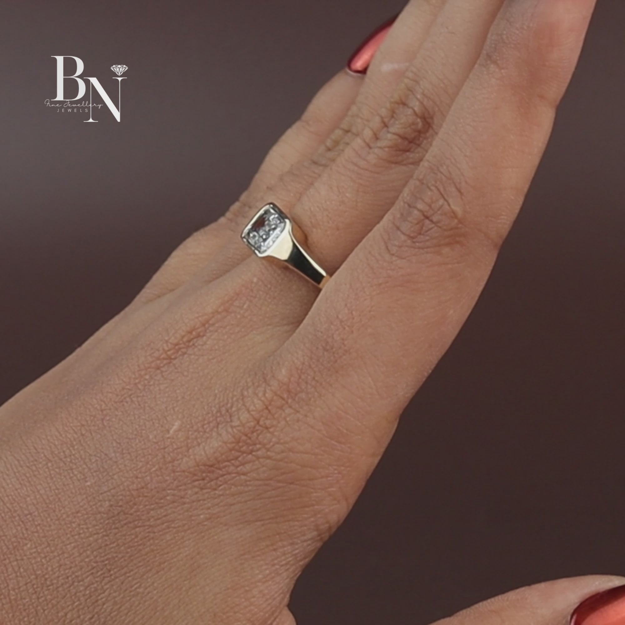 Emerald Cut Lab Diamond Ring, 2 Carat Appearance, Minimalist Bezel Setting, Modern Gold Engagement Ring